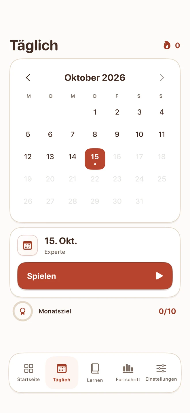 Tiny Sudoku — Ein kleines Ritual für jeden Tag.