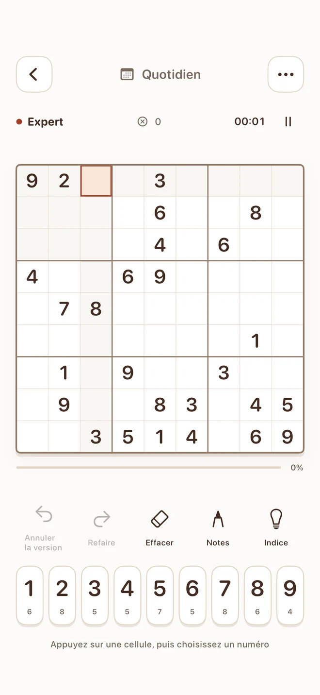 Tiny Sudoku — Trouvez le défi qui vous ressemble.