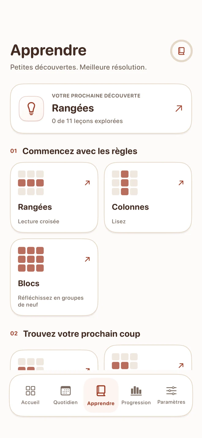 Tiny Sudoku — Le meilleur indice, c’est le déclic.