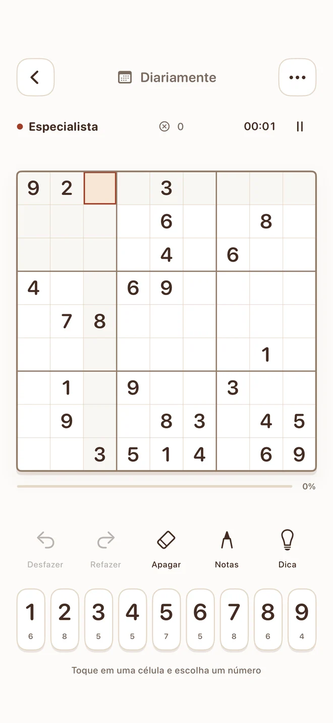Tiny Sudoku — Encontre seu desafio.