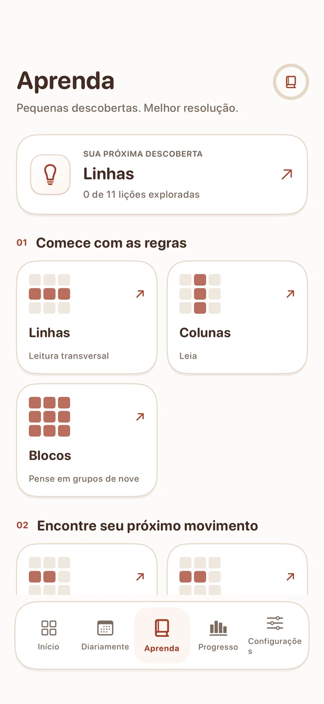 Tiny Sudoku — A melhor dica é entender.