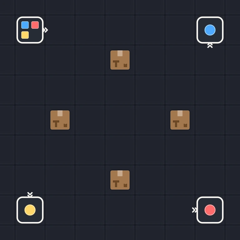 Original Tiny Trains level 10 puzzle board