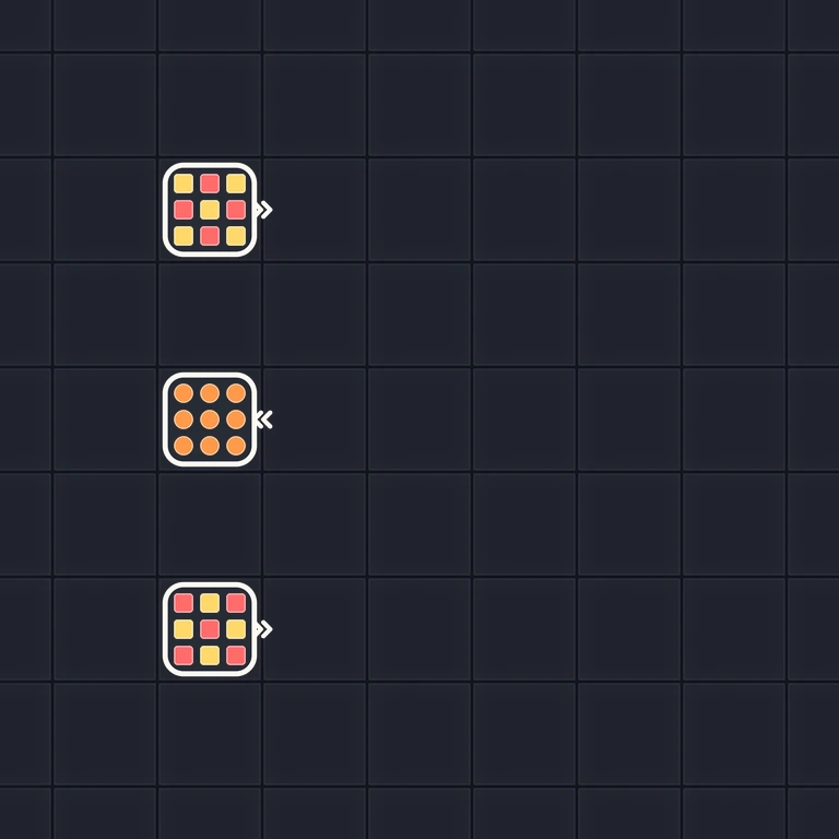 Original Tiny Trains level 16 puzzle board
