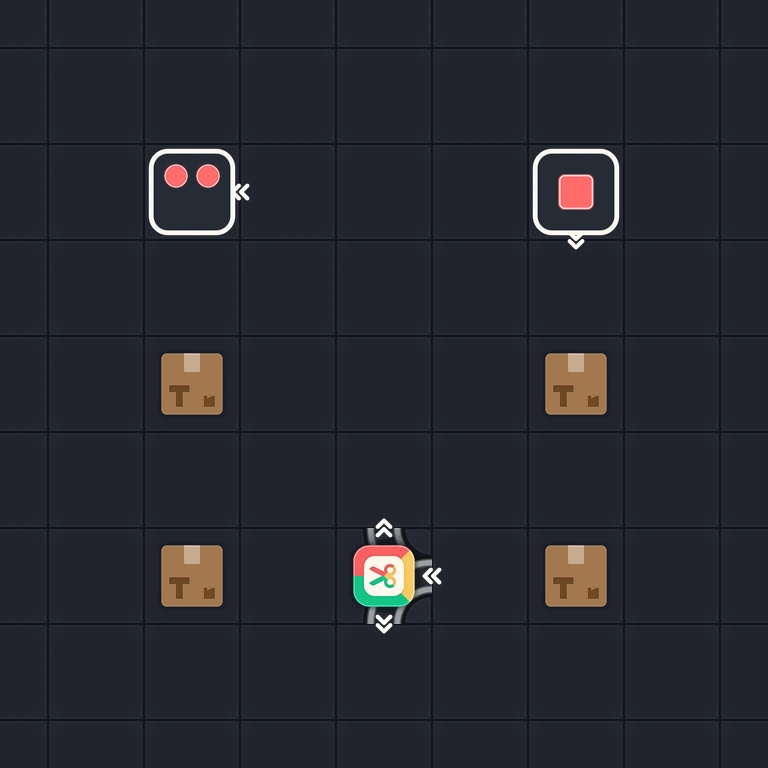 Original Tiny Trains level 26 puzzle board