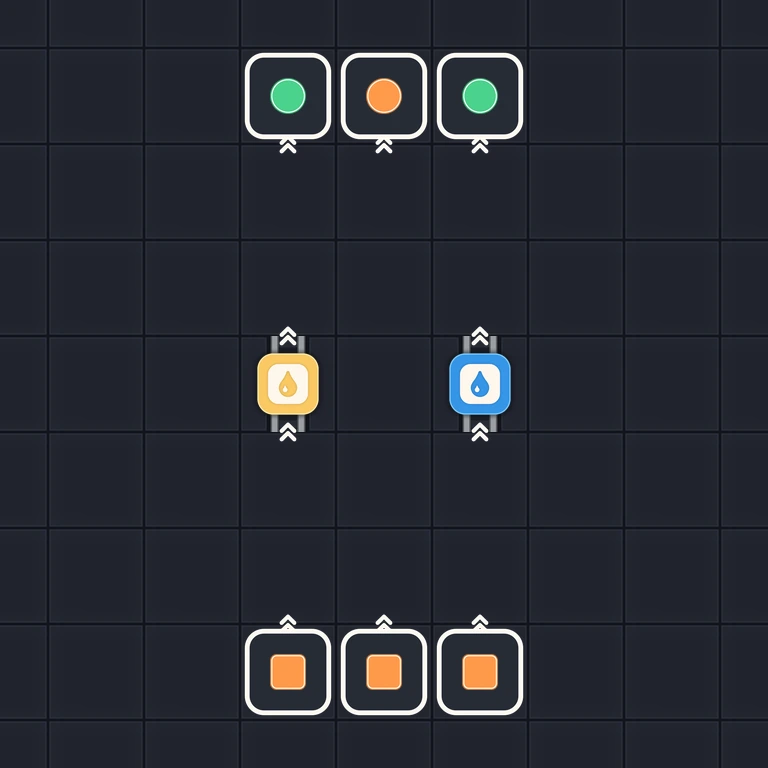 Original Tiny Trains level 37 puzzle board