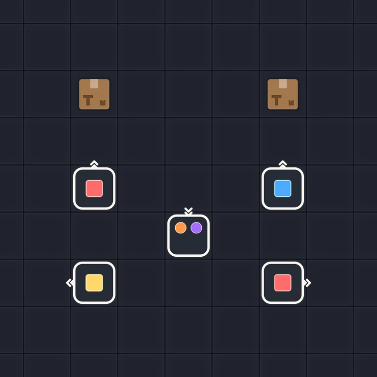 Original Tiny Trains level 39 puzzle board