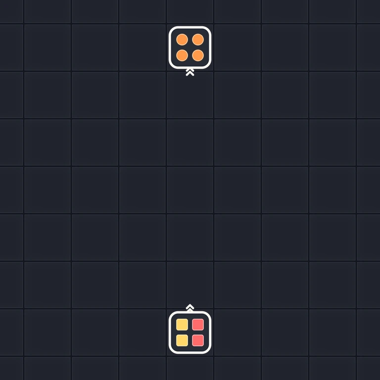 Original Tiny Trains level 46 puzzle board