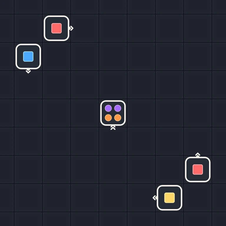 Original Tiny Trains level 47 puzzle board