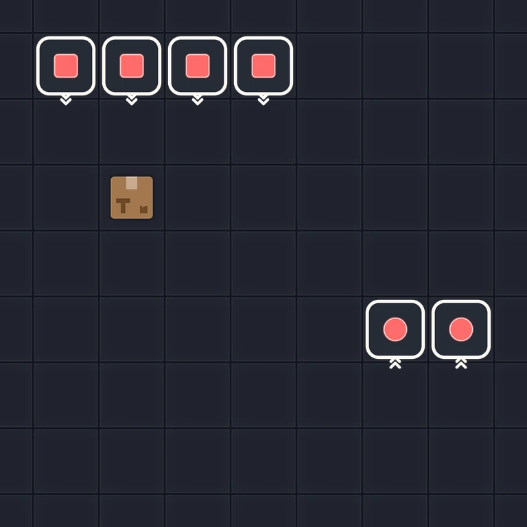 Original Tiny Trains level 49 puzzle board