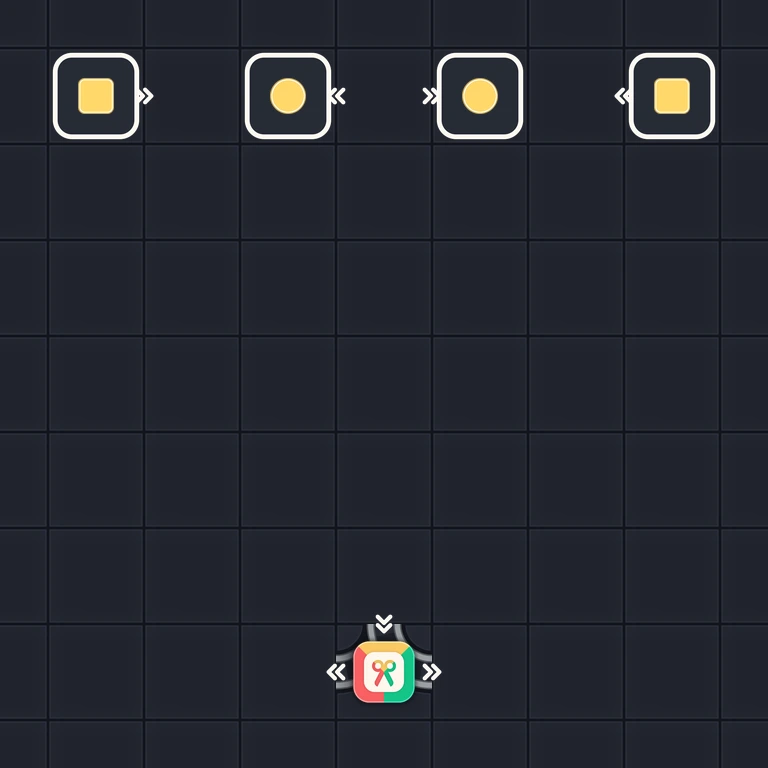 Original Tiny Trains level 55 puzzle board