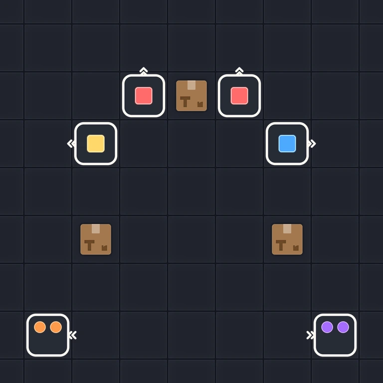 Original Tiny Trains level 59 puzzle board