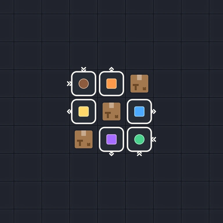 Original Tiny Trains level 65 puzzle board