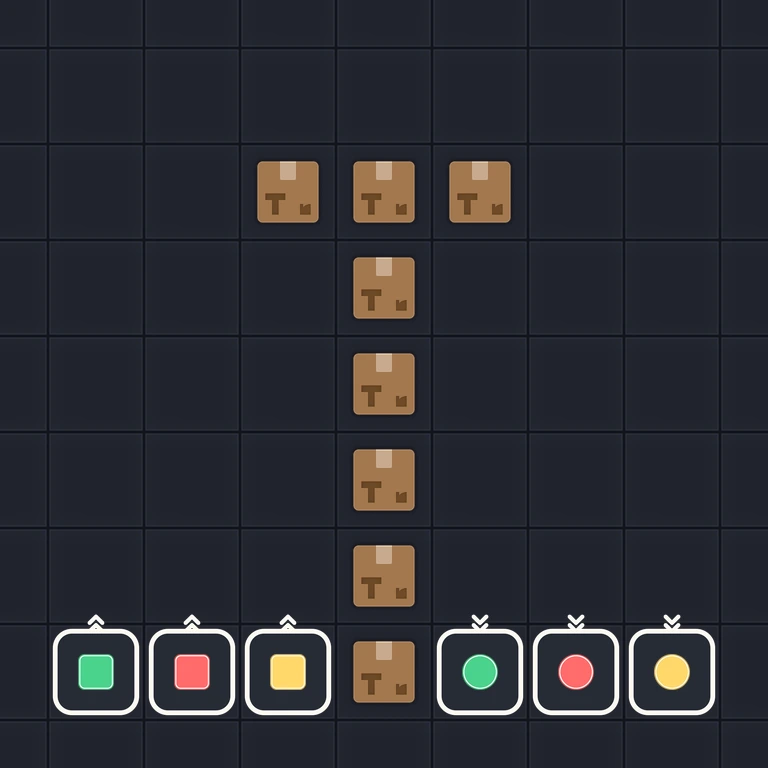 Original Tiny Trains level 69 puzzle board