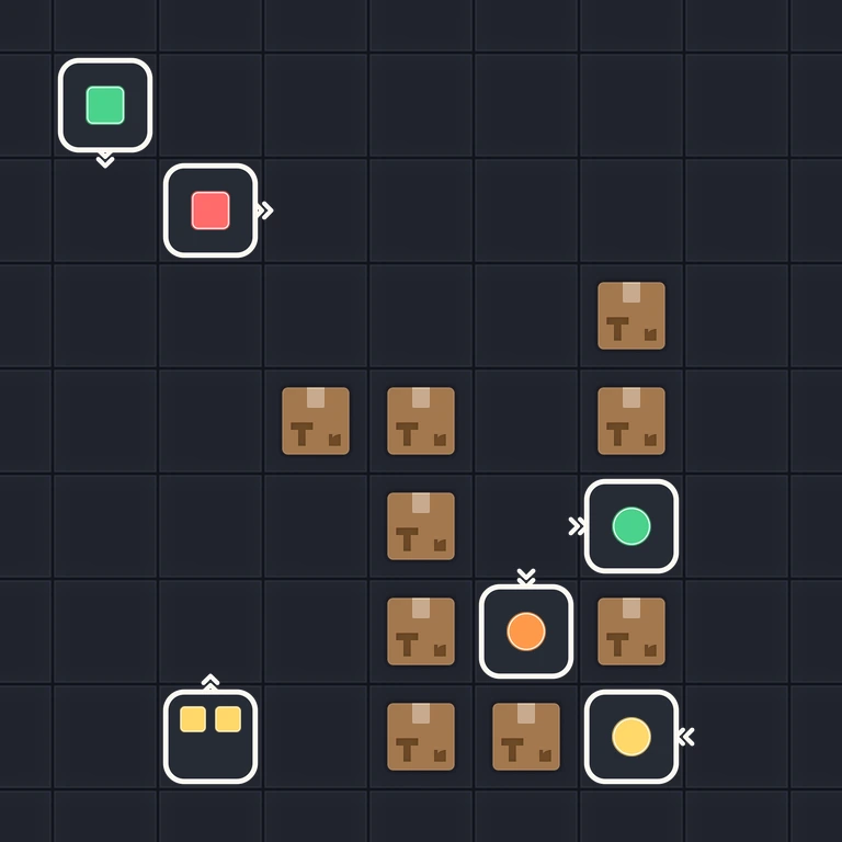 Original Tiny Trains level 70 puzzle board