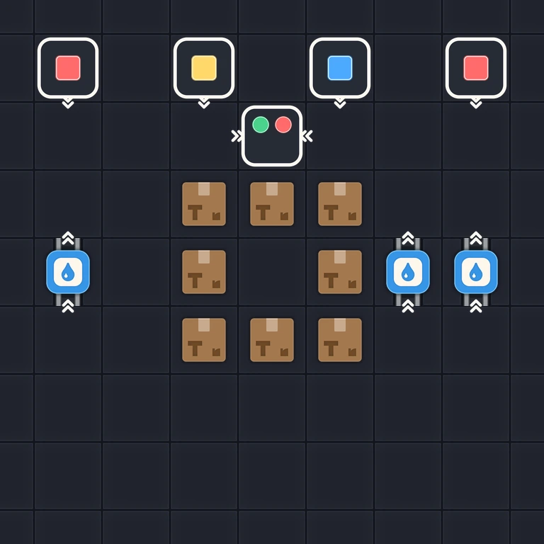 Original Tiny Trains level 79 puzzle board