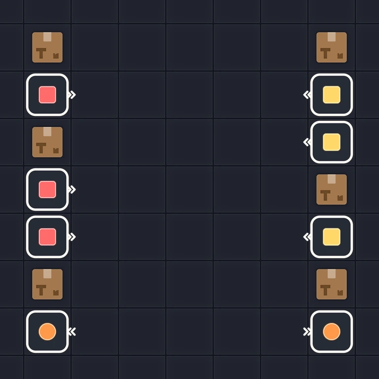 Original Tiny Trains level 81 puzzle board