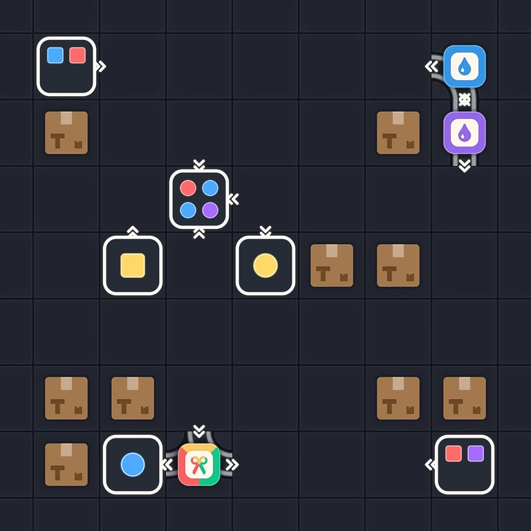 Original Tiny Trains level 90 puzzle board