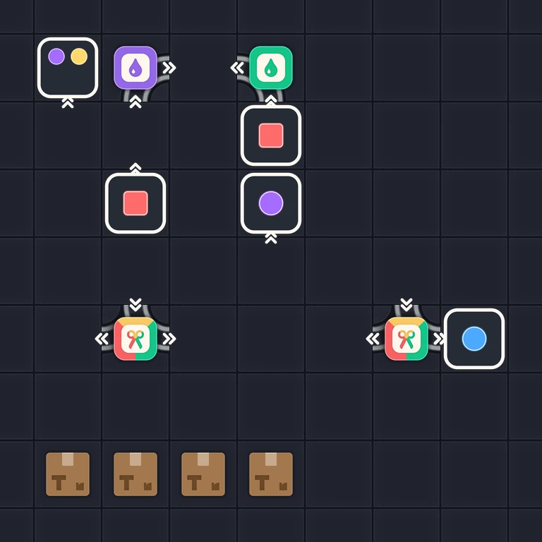 Original Tiny Trains level 98 puzzle board