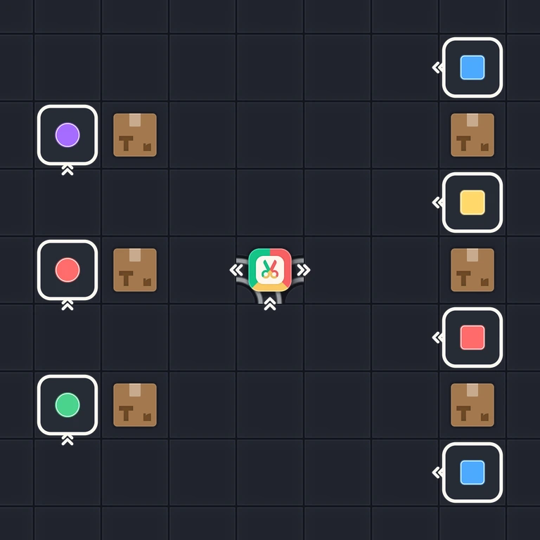 Original Tiny Trains level 101 puzzle board