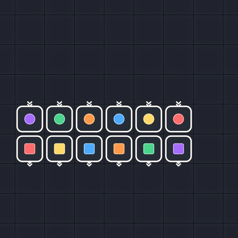 Original Tiny Trains level 106 puzzle board