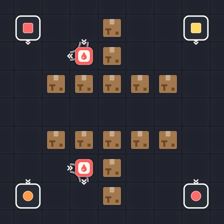 Original Tiny Trains level 111 puzzle board