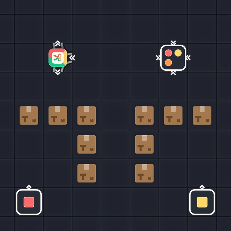 Original Tiny Trains level 118 puzzle board