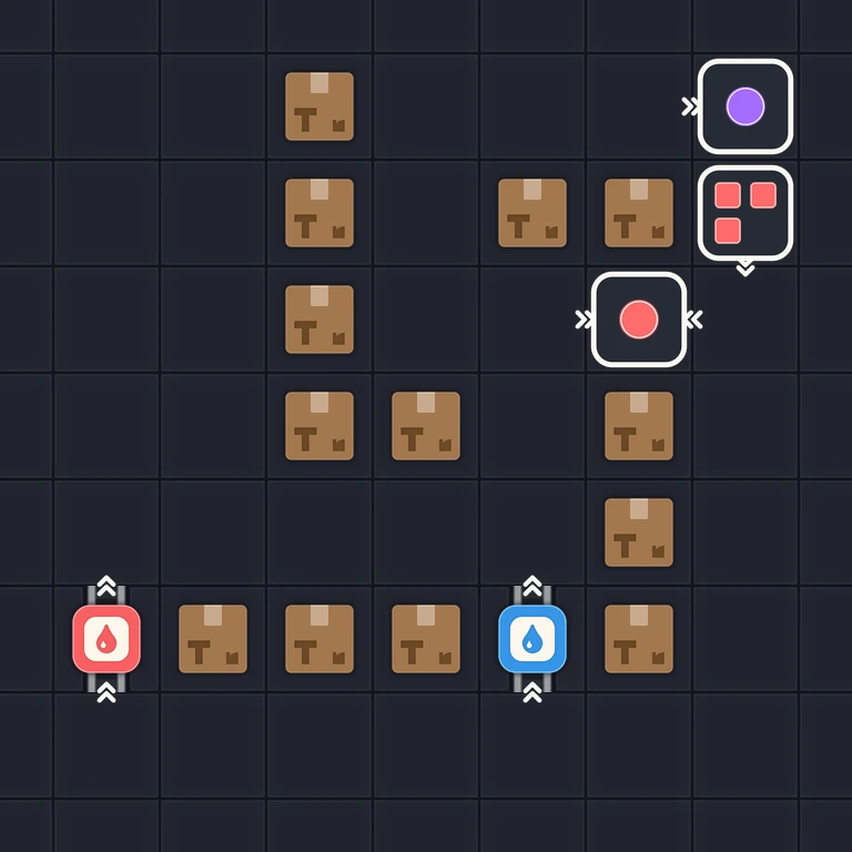 Original Tiny Trains level 119 puzzle board