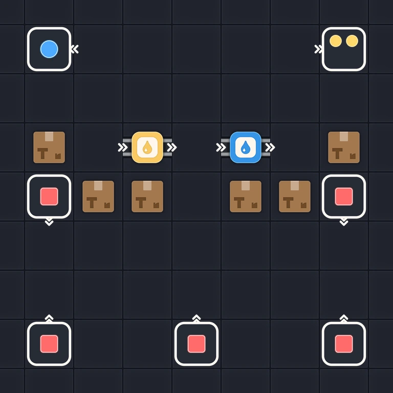 Original Tiny Trains level 124 puzzle board