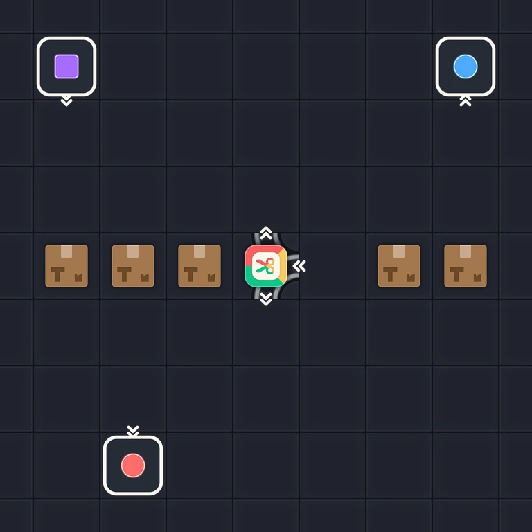 Original Tiny Trains level 126 puzzle board