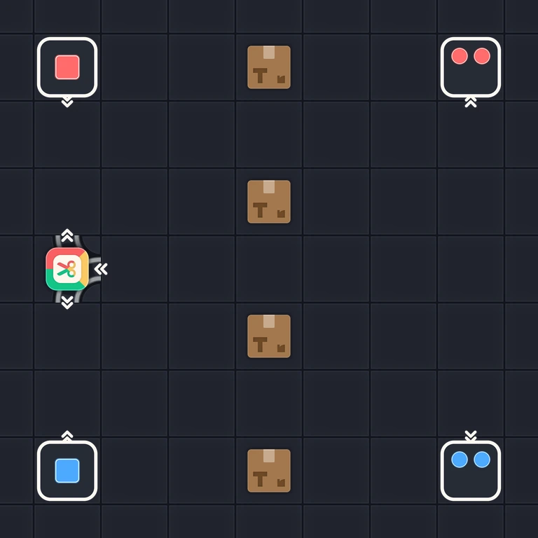 Original Tiny Trains level 136 puzzle board