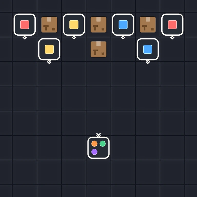 Original Tiny Trains level 137 puzzle board