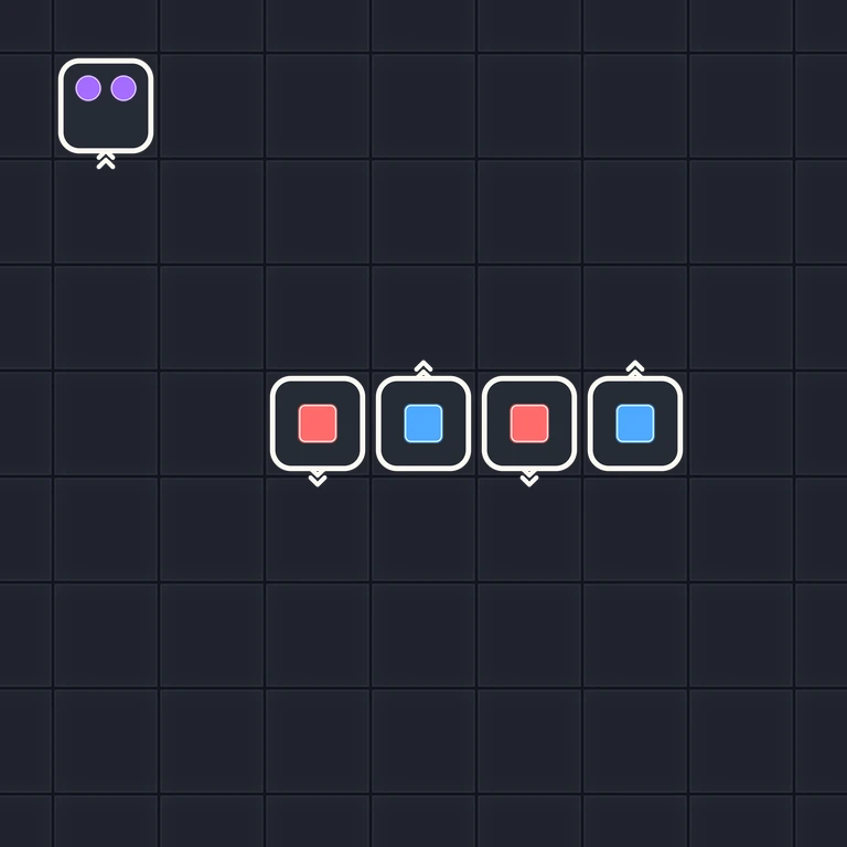 Original Tiny Trains level 138 puzzle board