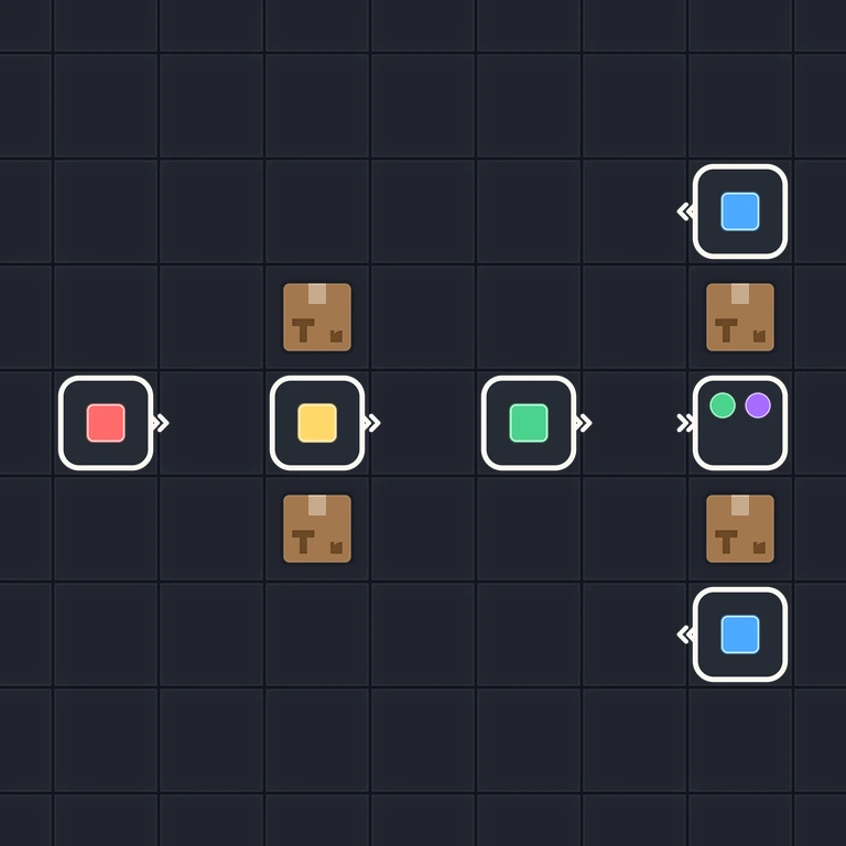 Original Tiny Trains level 147 puzzle board