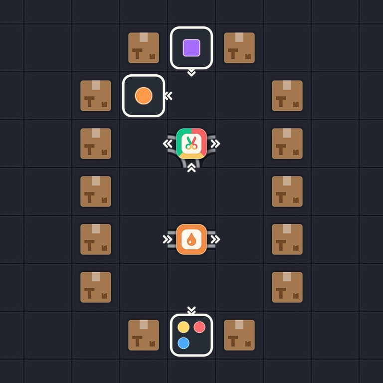 Original Tiny Trains level 151 puzzle board