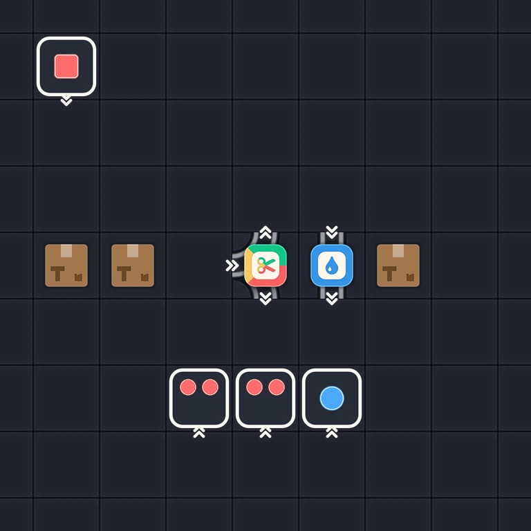 Original Tiny Trains level 169 puzzle board