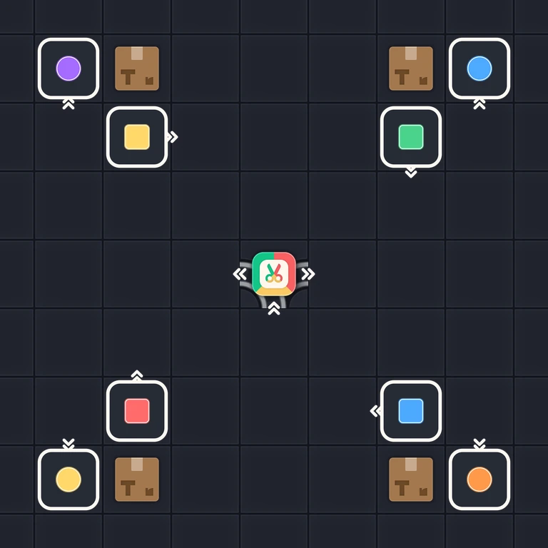 Original Tiny Trains level 176 puzzle board