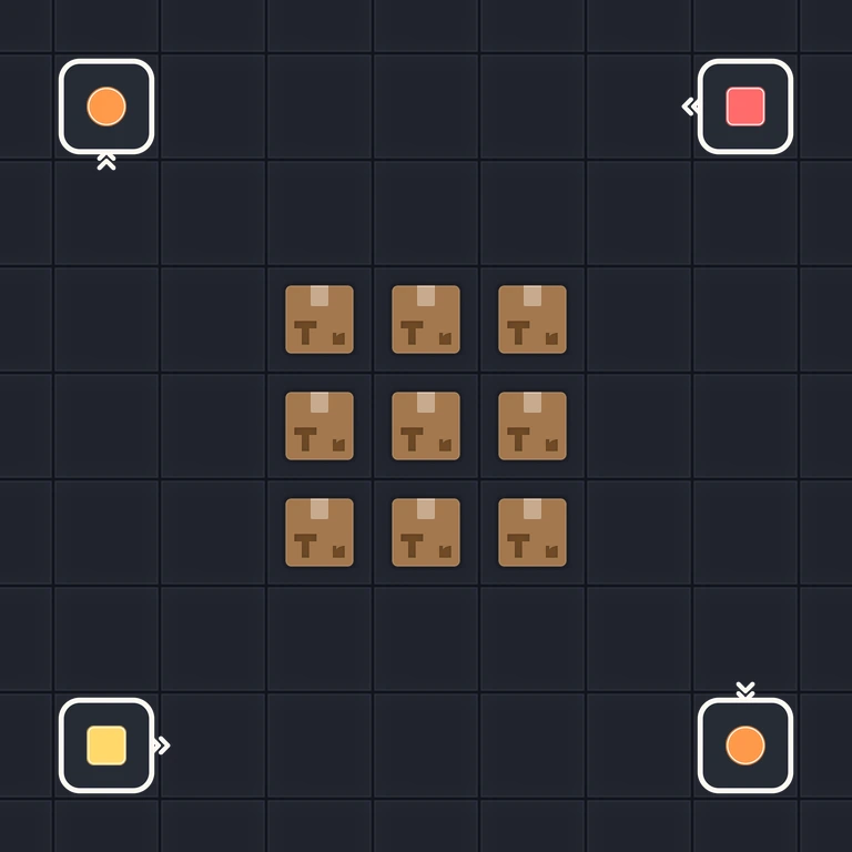 Original Tiny Trains level 179 puzzle board