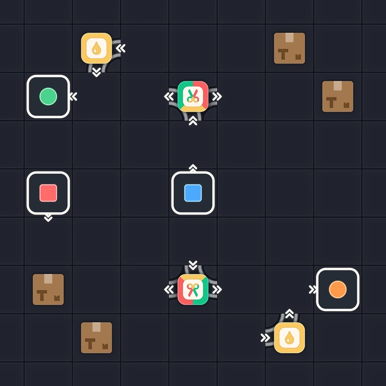 Original Tiny Trains level 180 puzzle board