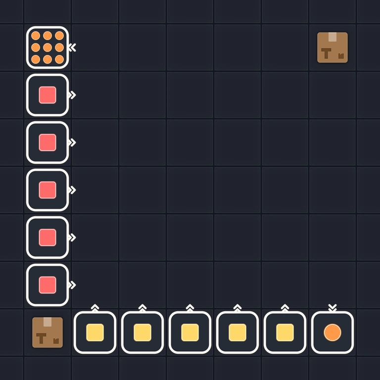 Original Tiny Trains level 181 puzzle board