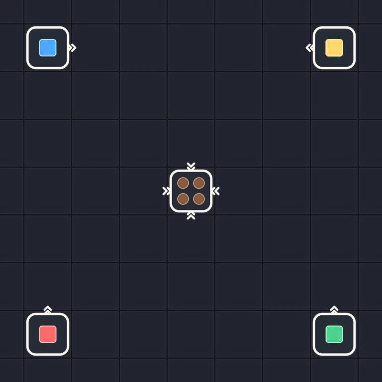Original Tiny Trains level 185 puzzle board
