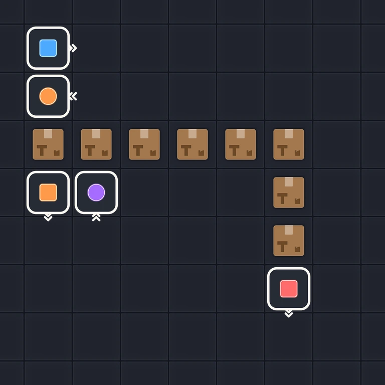 Original Tiny Trains level 188 puzzle board