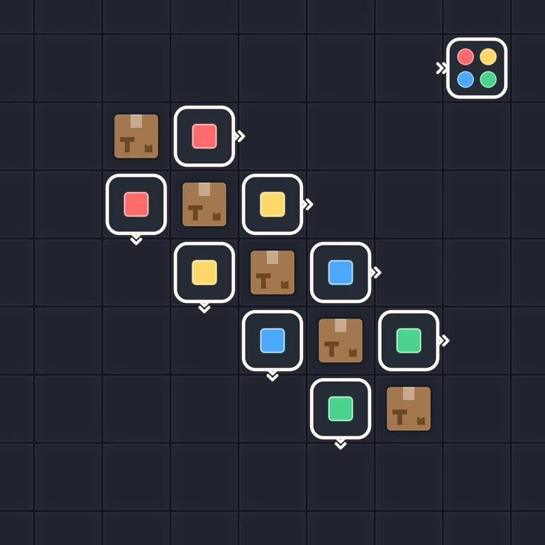 Original Tiny Trains level 190 puzzle board