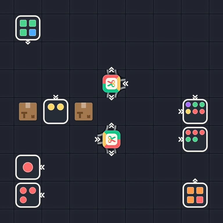Original Tiny Trains level 196 puzzle board