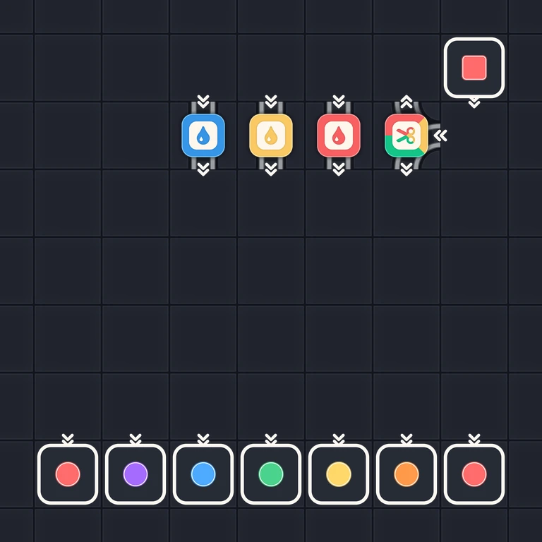 Original Tiny Trains level 200 puzzle board